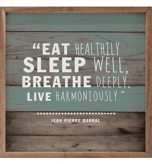 Eat Sleep Breathe Live Stripe Blue
